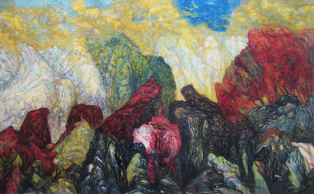 《第四纪冰川印象》尺寸：400x600cm创作时间：2003年.jpg